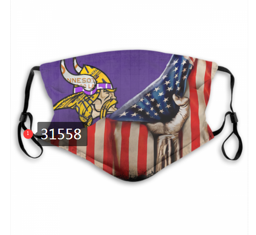 NFL 2020 Minnesota Vikings #28 Dust mask with filter->nfl dust mask->Sports Accessory